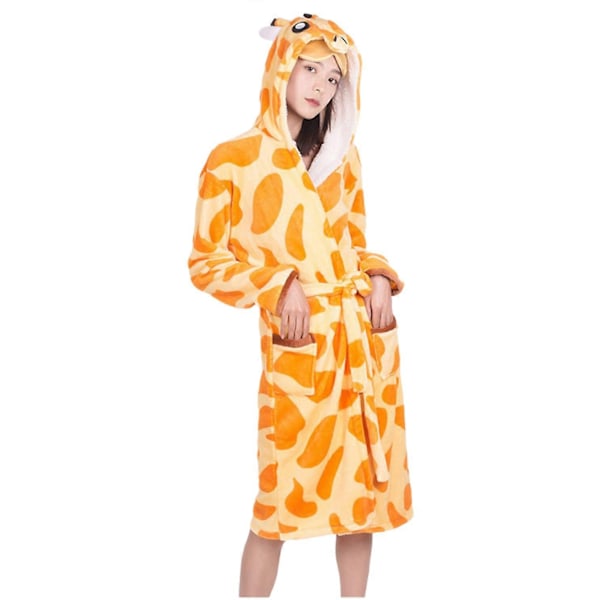 Dyr Hætte Badekåbe Enhjørning Badekåbe Dyr Badehåndklæde - Perfekt giraffe S