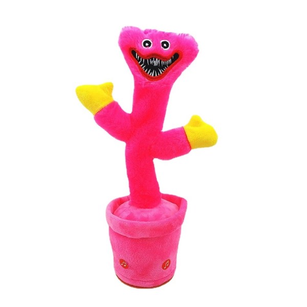 Poppy Playtime Huggy Wuggy Elektrisk Dansende Talende Legetøj - Perfet Pink