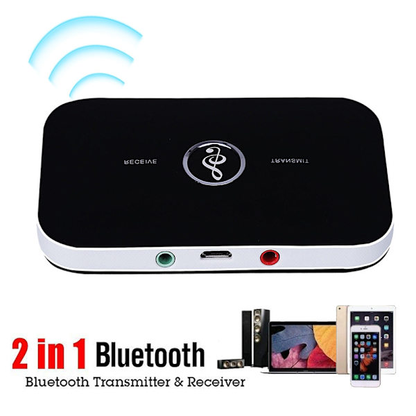 2-i-1 Bluetooth sändare och mottagare Trådlös TV Stereo o Adapter - Perfet