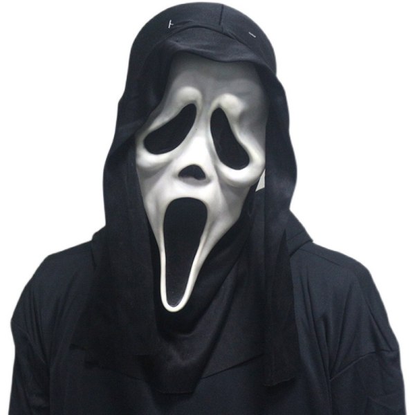 Ghost face screaming horror maske, halloween killer cosplay - Perfet