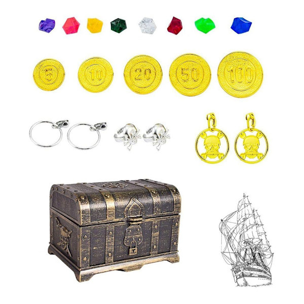 Treasure Chest Pirate set - täydellinen