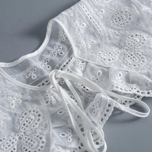 Falsk Krage Avtakbar Krage Broderi Krage Dickey Krage Halslinje-Perfekt