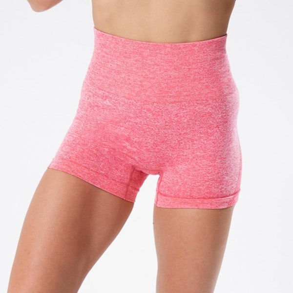 Pink Fitness shortsit korkealla vyötäröllä L - Perfet pink l