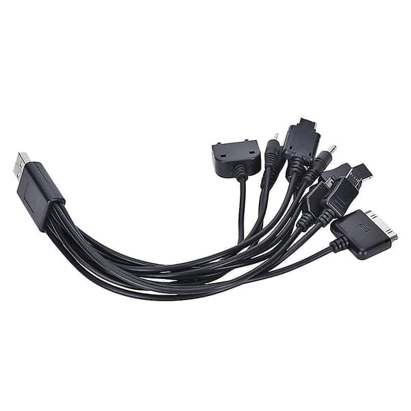 10 i 1 USB Universal Multi-Funktions USB Opladerkabel til Mobiltelefon - Perfekt