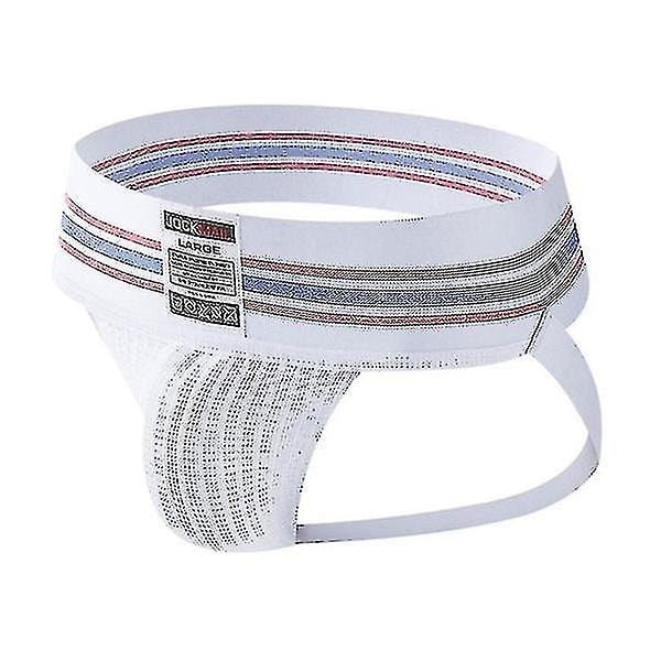 Männs Underkläder Sport Bodyguard Ungdom Fitness Tanga Kalsonger - Perfet White XL