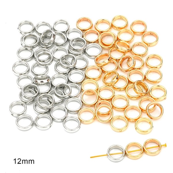 50 st Två hål CCB Beads Ram Spacer Beads DIY Halsband Armband - Perfet O