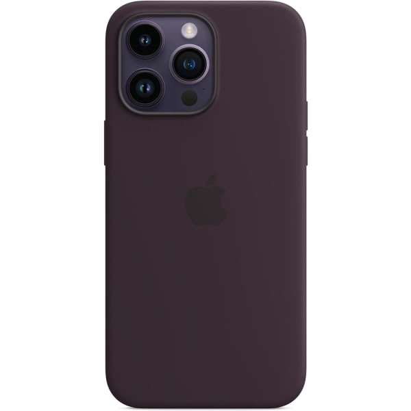 Apple silikonskal för iPhone 14 Pro Max, MagSafe-kompatibelt, fläderbärsfärg