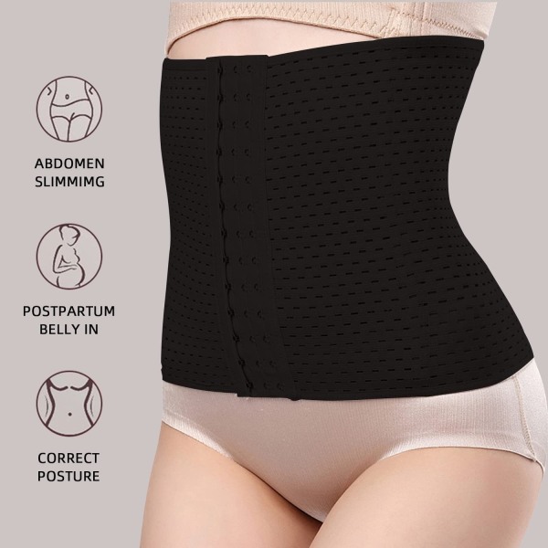 Midjetrener for kvinner under klær Magekontroll slanking Body Shaper Belt Underbust - Perfet xs