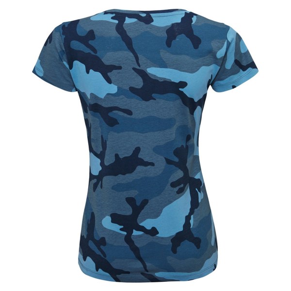 OL Dame/Dame Camo Kortermet T-skjorte - Perfet Blue Camo S