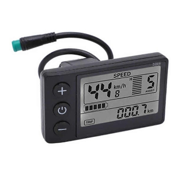 24V 36V 48V 60V Vandtæt LCD Display S866 Controller Panel Instrumentbræt Elektrisk Cykel Display til El-Perfet
