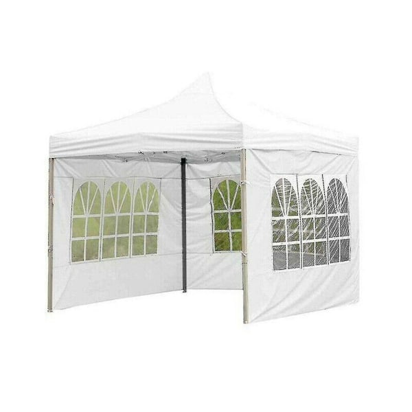 Garden Oxford Gazebo Marquee Partytelt Sammenleggbart Vanntett Outdoor Surround Canvas Telt-yky - Perfet White