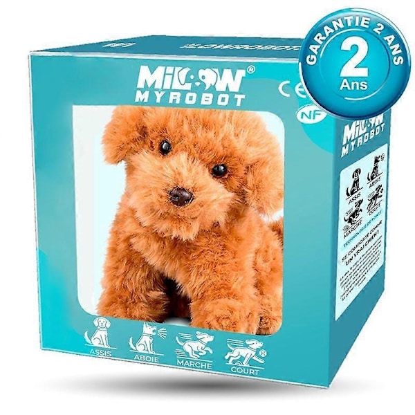 Milow Robot Hvalp, Milow - Min Realistiske Robot Hvalp - Perfekt Brown
