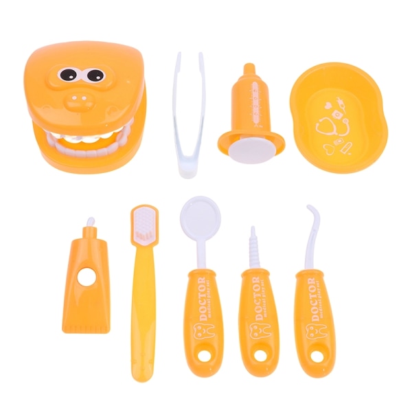 9 stk/ sett Montessori leketøy for barn tidlig lærende legerolle - Perfet Orange