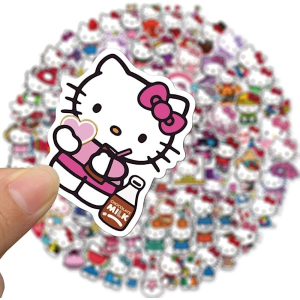 100 stk Klassiske 80'er 90'er stil bærbare Bumper Stickers-Perfet He_llo Kitty