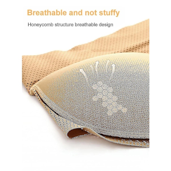 Polstrede push up-truser for kvinner, hofteløft, kroppsforming, falsk rumpe - Perfekt Low-waist 188beige-F L