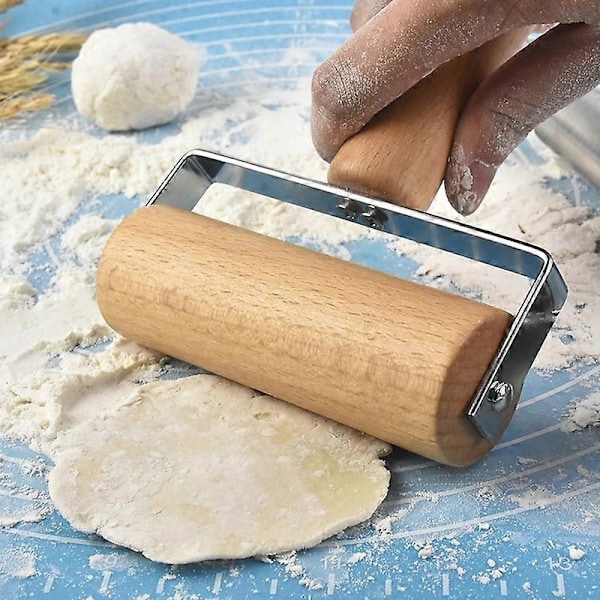 Kavel Non-Stick Bekväm att Greppa Dubbelhuvud Rostfritt Stålram Bakverk Kavel för Fondant-Perfet 4