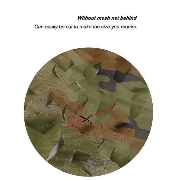 Roll Camo Net til Jagt Militær udsmykning Solskærm, 1,5m X 5m - Perfet
