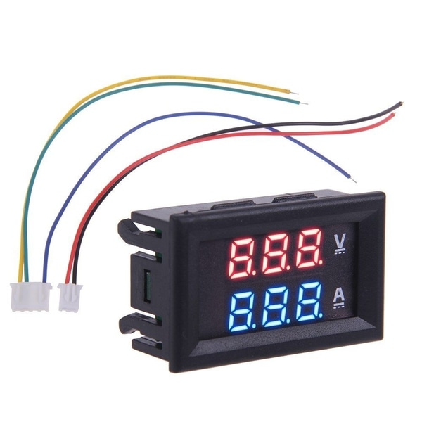 Voltmeter + Amperemeter DC 0-100V/10A - Perfet black