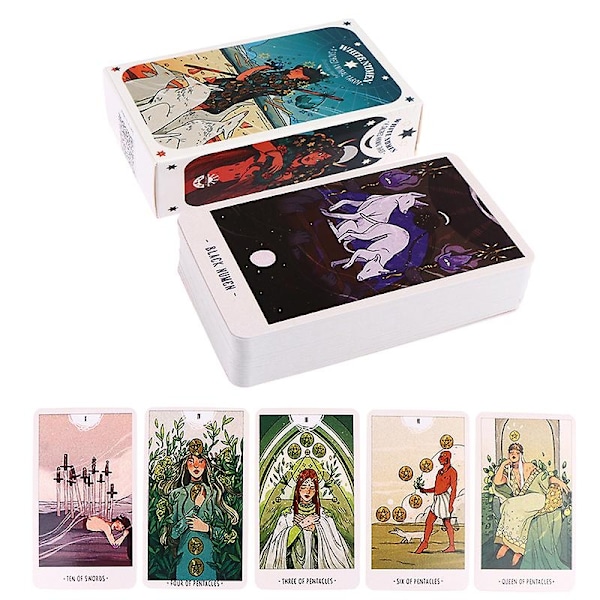 Vit Ande Tarot Spådom Divination Deck Party Underhållning Brädspel - Perfekt