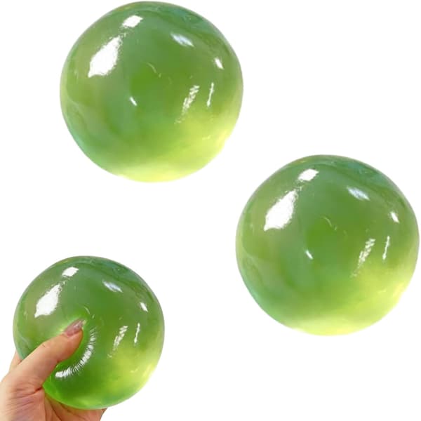 2-pak bløde stressbolde med kokosolie Green