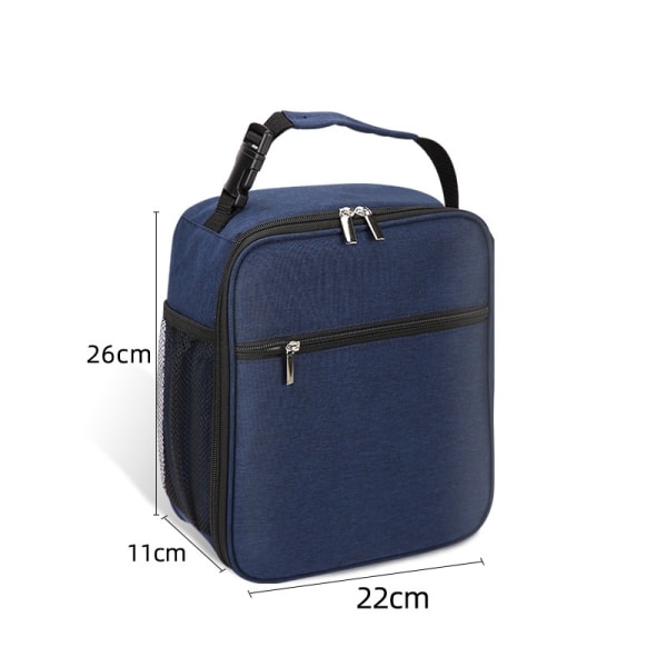 Bærbar isolasjon lunsjpose Thermal Lunch Box Tote Handbag - Perfet navy