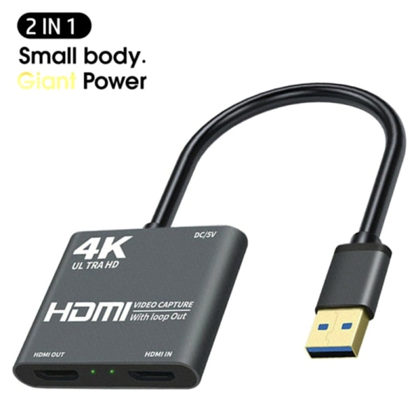 1080P 60fps Loop Out Broadcasting 4K HDMI USB3.0 Video Capture - Perfet