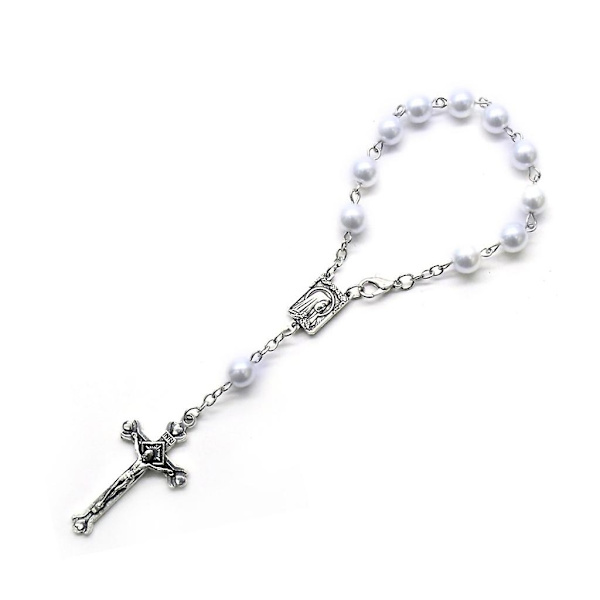 Minirosary Dopgåva 11-Pärlor Pärl Fingerrosary Bröllop Festfavorit-Perfekt 8