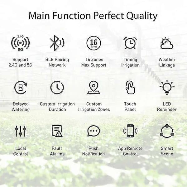 Fremragende 16 Zone Wifi Smart Vandingscontroller Havevandspreder Controller Timing Kontrol Af Vanding Blomster Vandventil Controller-Perfet DN50 Solenoid Valve