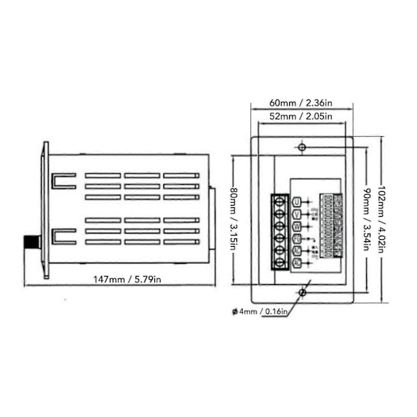 Variabel Frekvensomformare 3-fasig Motorhastighetsreglering Inverteromvandlare 1PH 176-264V Ingång 400W 2A 3PH 0-220V Utgång 0,1-400HZ-Perfekt