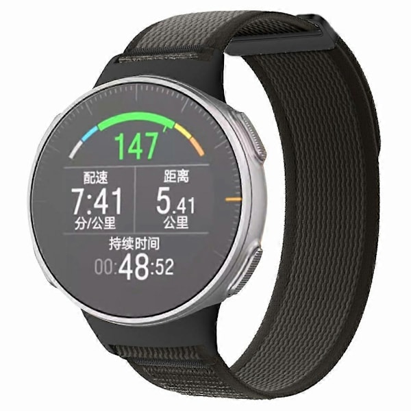 Passer til Polar Vantage urrem nylon loop justerbar håndledsrem - Perfekt Black