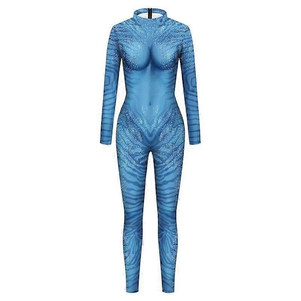 Film Avatar 2 Cosplay Kostym Carnage Jake Sully Neytiri Zentai Vuxen Unisex Sexig Jumpsuit Halloween Bodysuit-Perfet Man S