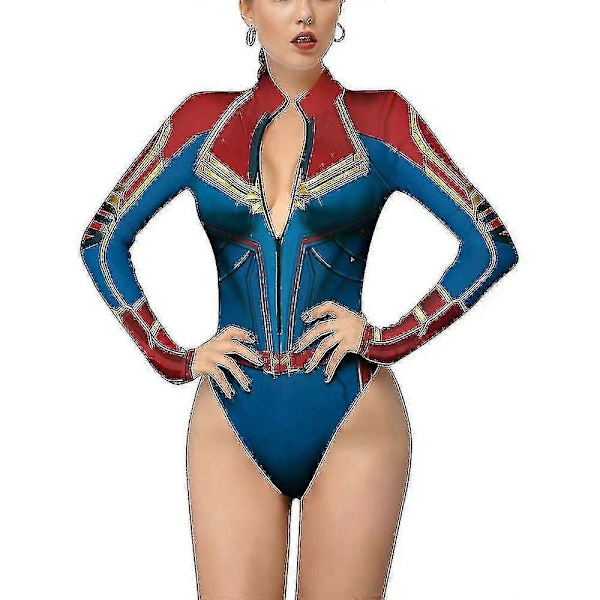 Kvinders Spiderman Skelet Knogleramme Leotard Bodysuit Halloween Party Fancy Dress Cosplay Kostume-Perfet style1 XL