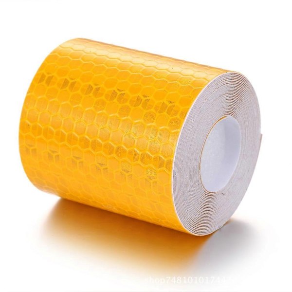 Reflekterande Tejp Vattentät för Fordon, 2-pack 5cm*3m Högintensiva Reflekterande Varningsdekaler, reflektortejper för Fordon - Perfekt yellow