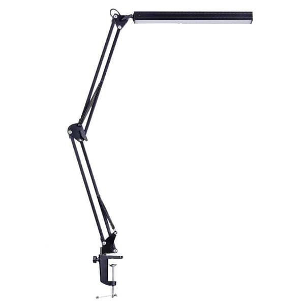 INF LED Skrivbordslampa med Justerbar Vipparm, Svart
