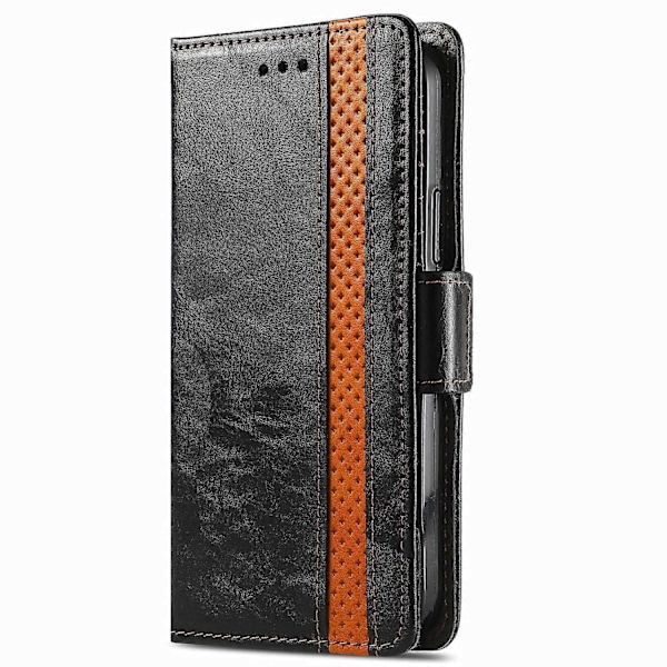 Kompatibel med Motorola Edge 20 FodralNeo Business Splicing Dubbelt Magnetspänne Horisontellt Flip PU Läderfodral med Hållare & Kortfack - Perfekt
