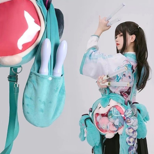 Koululaukku opiskelijoille, lasten lahja, lelu, kawaii Hatsune Miku ja anime-tyttö - Perfet