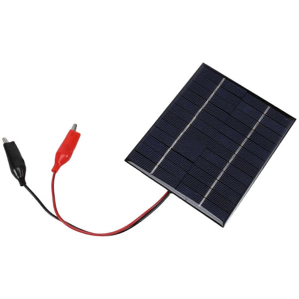Vanntett solcellepanel 5W 12V Utendørs DIY solcellepaneler 136X110MM-Perfekt