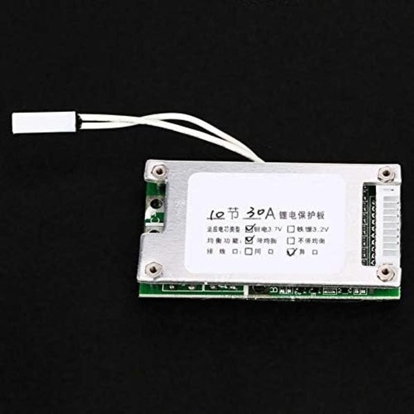 Yosoo helseutstyr batterilader, 10S 30A Liion litium batteri beskyttelseskort med balansefunksjon for