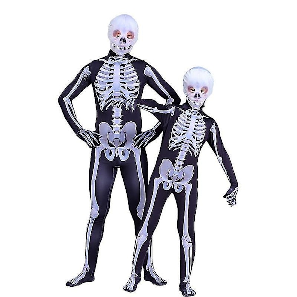 Halloween kostume skelet kostumer til børn og voksne - perfekt 110