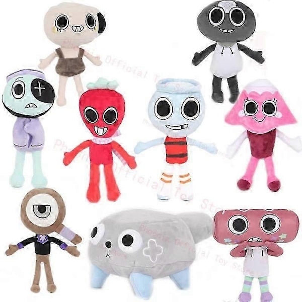 Dandys World Plyslegetøj Dandys World Dukke Spil Goob Boxten Blomst Plys Fyldt Dyr Blødt legetøj Pude Kat Kanin Plysdyr Peluches,pyc-Perfet green