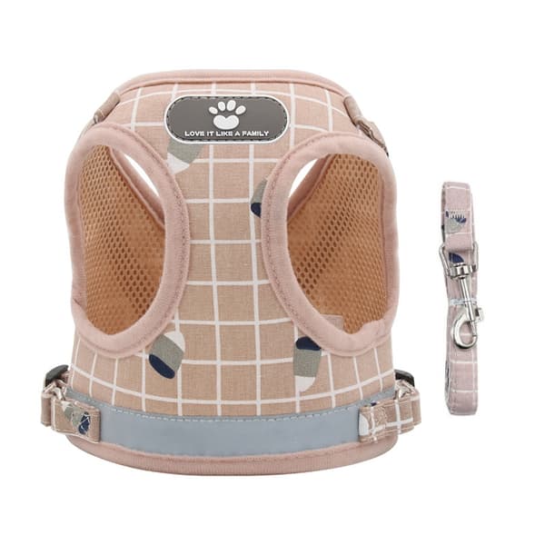 Træk reb til kæledyr vest stil hunde brystrem lille og mellem hund pull reb - Perfet pink