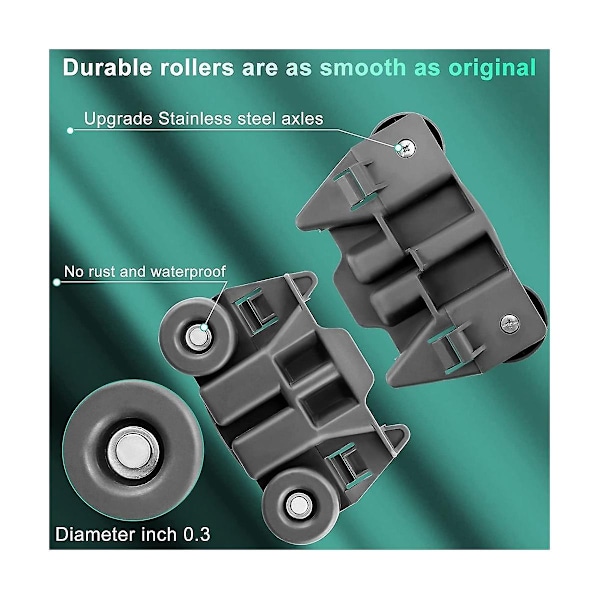 W10195417 Nedre Hjulstativ for Oppvaskmaskin Del Ps11750057 Wpw10195417 Wpw10195417vp Ps2579553 Ah257955-Perfet