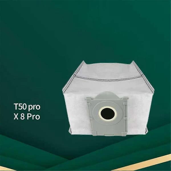 20 st Dammsugarpåsar Kompatibla med ECOVACS DEEBOT T50 X8 PRO Robotdammsugare - Perfekt