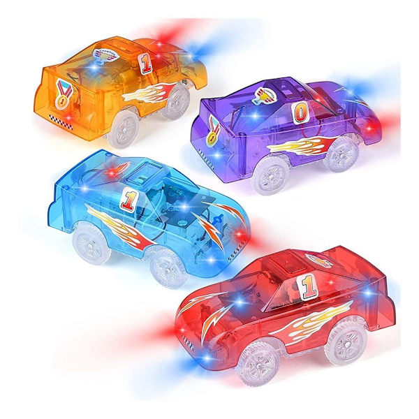 Rata-ajoneuvot 5 LED-valolla Toy Racing Cars Sähköautot - Perfet