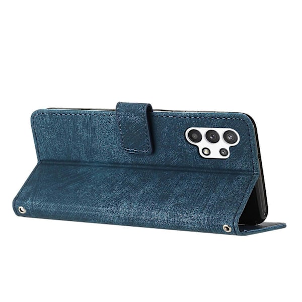 Fodral Kompatibelt med Samsung Galaxy A32 5G Magnetiskt Stänk- och Reptåligt Läder Flipfodral Kompatibelt med Samsung Galaxy A32 5G Fodral - Perfekt Blue
