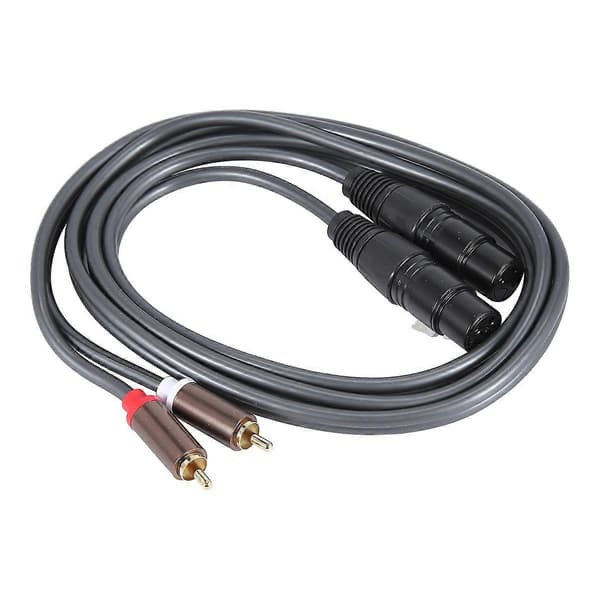 Dobbelt hun XLR til RCA kabel, kraftig 2 XLR hun til 2 RCA han - Perfekt
