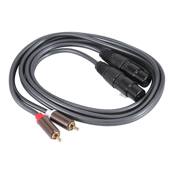 Dubbel Hona XLR till RCA Kabel, Kraftig 2 XLR Hona till 2 RCA Hane-Perfekt