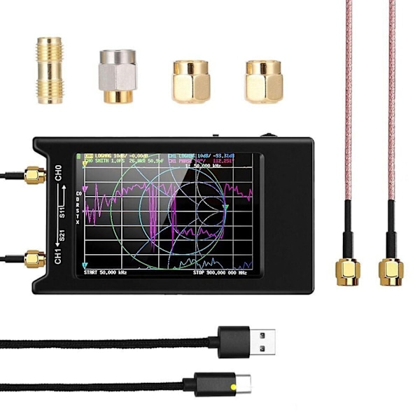 Nanovna-h4 4  Lcd 50khz~1.5ghz Vna Hf Vhf Uhf Uv Vektornettverksanalysator Eunyny-Perfet