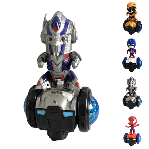 Spiderman Action Figur 360° rotasjon Bil & Dukke Lys & Lyd - Perfet sth. that holds up the sky