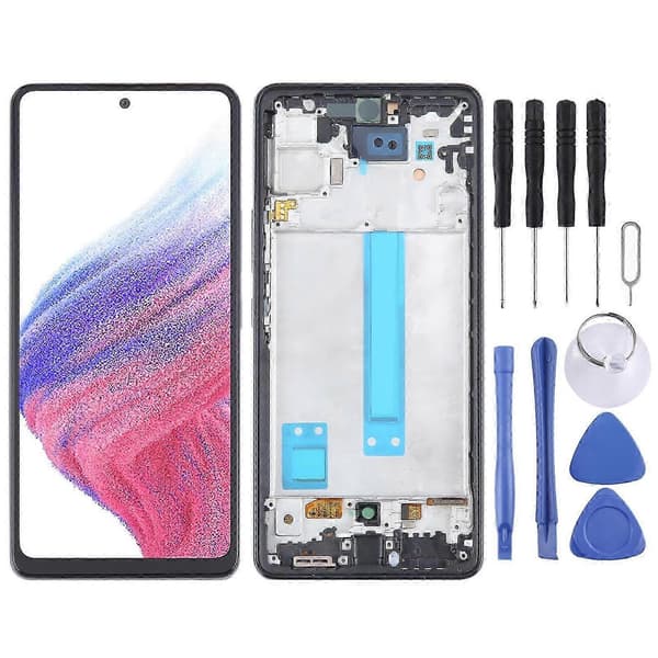 Skärmbyte Kompatibelt med Samsung A53 5G med Ram och Digitizer-Perfet